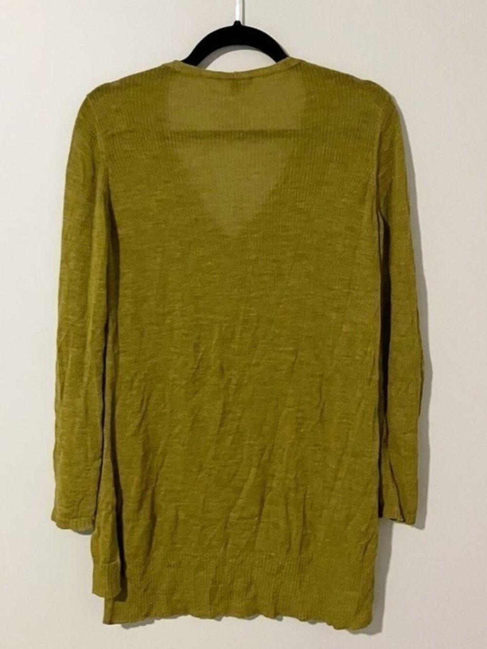 green wool stretchy tunic sweater - Picture 2 of 2